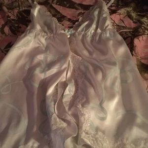 Victoria Secret white and Baby blue Nighty